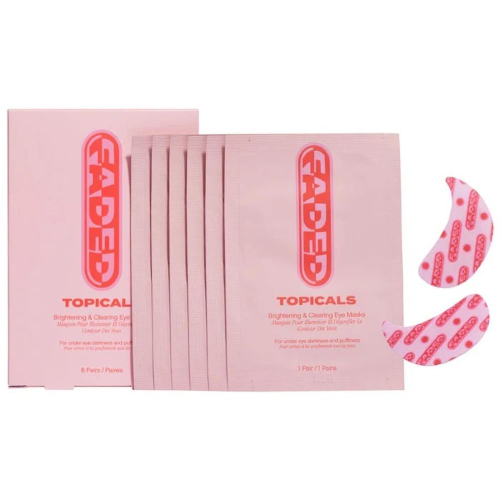 Topicals Faded Under Eye Brightening & Clearing Eye Masks 6 pairs NIB